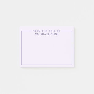 Personalisierter Lehrer Von Schreibtisch Von Post-it Klebezettel