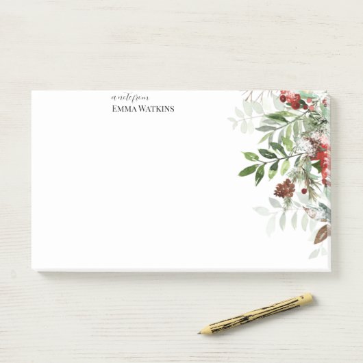 Personalisierter Lehrer Weihnachten Post-it Klebezettel (Auf Schreibtisch)