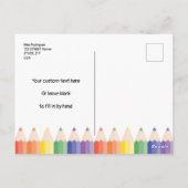 Personalisierter Lehrer Willkommen zurück zur erst Postkarte (Rückseite)