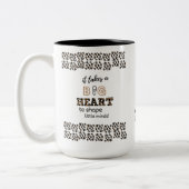 Personalisierter Lehrer zitiert Nahrungsergänzunge Zweifarbige Tasse (Links)