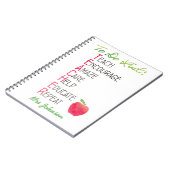 Personalisierter Lehrer, zum von Notizblock (Linke Seite)