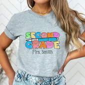 Personalisierter Lehrer zweiter Klasse T-Shirt