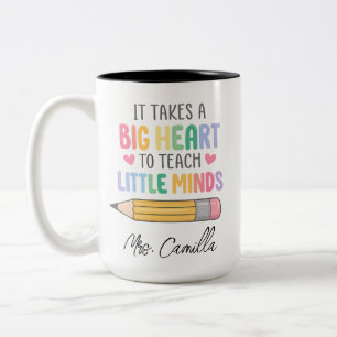 Personalisierter Lehrerkahao-Becher, benutzerdefin Zweifarbige Tasse