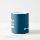 Personalisierter Lehrermug 'Coffee Teach Repeat' Kaffeetasse (Mittel)