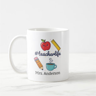 Personalisierter Lehrermug, Individueller Lehrerge Kaffeetasse