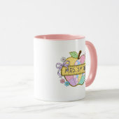 Personalisierter Lehrermug mit Apfelmotiv Tasse (VorderseiteRechts)