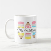 Personalisierter Lehrername Lehrer Anerkennung Kaffeetasse (Links)