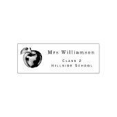 Personalisierter Lehrername Permastempel (Design)