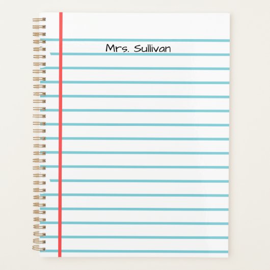 Personalisierter Lehrerplaner Planer (Vorderseite)