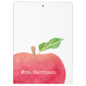 Personalisierter Lehrerrote Klemmbrett (Rückseite)