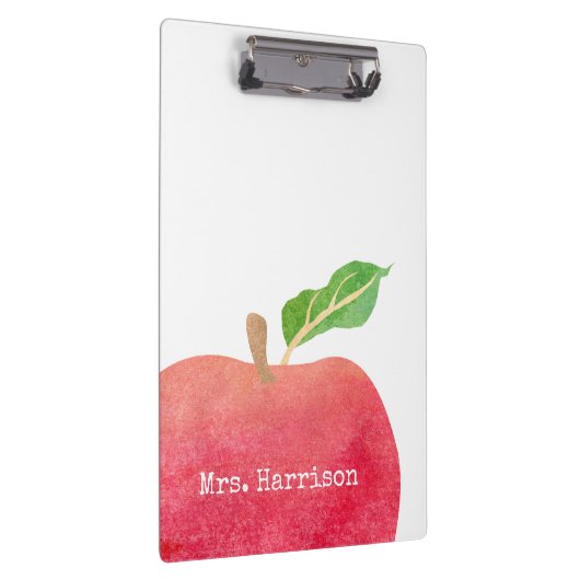 Personalisierter Lehrerrote Klemmbrett (Rechts)