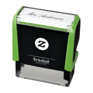 Personalisierter Lehrersignaturstempel Name  Permastempel