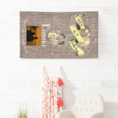 Personalisierter Leinwand-Effekt-glücklicher 50. Banner (Insitu)