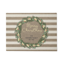 Personalisierter Leinwandstreifen Wreath der