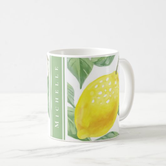Personalisierter Lemonbaum Kaffeetasse (VorderseiteRechts)