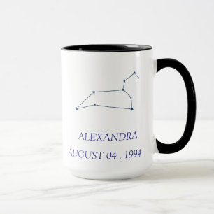 Personalisierter Leo-Sternbild-Becher - Benutzerde Tasse