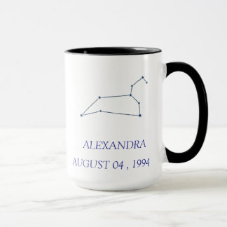 Personalisierter Leo-Sternbild-Becher - Benutzerde Tasse