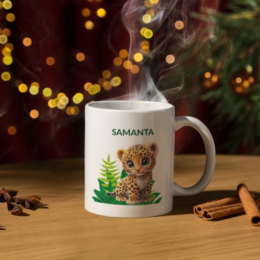 Personalisierter Leopard-Becher Kaffeetasse