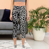 Personalisierter Leopard Cheetah Big Cat Muster dr Capri Leggings