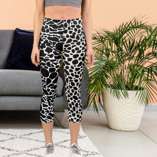 Personalisierter Leopard Cheetah Big Cat Muster dr Capri Leggings