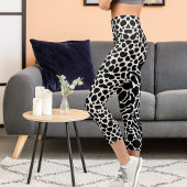 Personalisierter Leopard Cheetah Big Cat Muster dr Capri Leggings