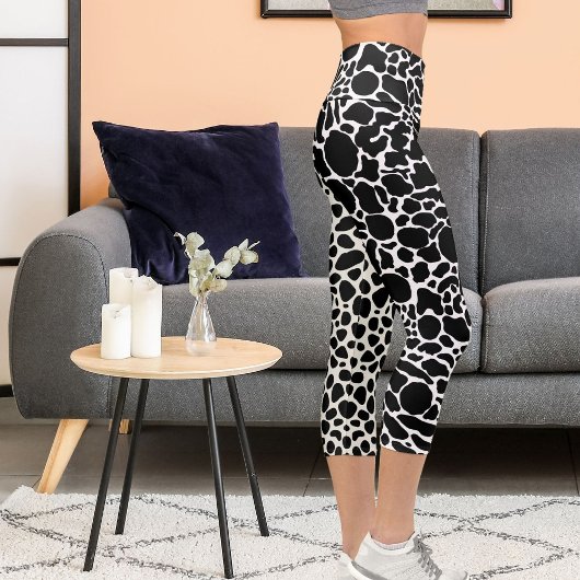 Personalisierter Leopard Cheetah Big Cat Muster dr Capri Leggings