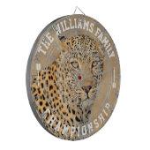Personalisierter Leopard-Foto für benutzerdefinier Dartscheibe (Vorderseite Links)