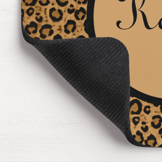 Personalisierter Leopard Mousepad (Ecke)