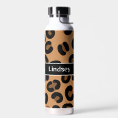 Personalisierter Leopard Print Fluid Art Trinkflasche (Links)