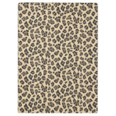 Personalisierter Leopard und Sonnenblumen Klemmbrett (Rückseite)