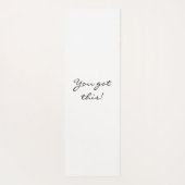 Personalisierter Leopard Yogamatte (Rückseite)