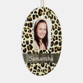 Personalisierter Leoparddruck Keramikornament (Rechts)