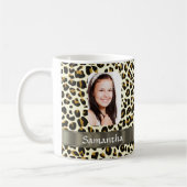 Personalisierter Leopardendruck Kaffeetasse (Links)