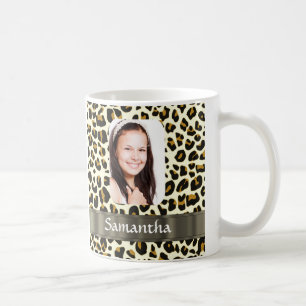 Personalisierter Leopardendruck Kaffeetasse