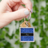 Personalisierter Leopardendruck Schlüsselanhänger (Hand)