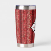 Personalisierter Leopardendruck Thermobecher (Vorderseite)