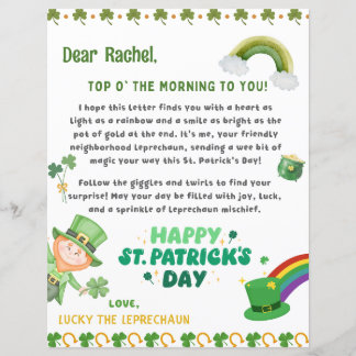 Personalisierter Leprechaun-Brief von St. Patrick