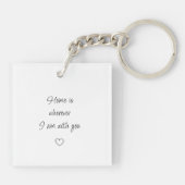 Personalisierter lesbischer Couple-Acrylic Schlüss Schlüsselanhänger (Rückseite)