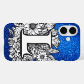 Personalisierter Letter L Eleganter Glitzer Case-Mate iPhone Hülle (Rückseite (Horizontal))