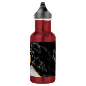 Personalisierter Letter Marmor Design Wasserflasch Edelstahlflasche (Rechts)