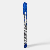 Personalisierter Letter R Eleganter Glitzer Case-Mate iPhone Hülle (Rückseite / Links)