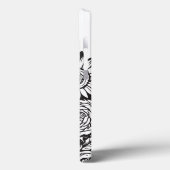 Personalisierter Letter S Elegante Tattoo Blume Case-Mate iPhone Hülle (Rückseite / Links)