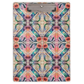 Personalisierter Letter S Floral Watercolor Lehrer Klemmbrett (Vorderseite)