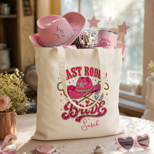 Personalisierter Letzter Rodeo Braut Disco Cowgirl Tragetasche