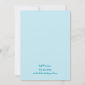 Personalisierter letzter Splash-Junggeselinnen-Abs Einladung (Rückseite)