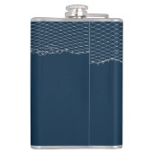 Personalisierter Leuchtturm der Nautischen Marine Flachmann (Rückseite)