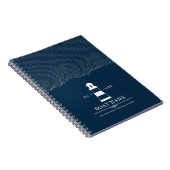 Personalisierter Leuchtturm Schiff Nautical Blue Notizblock (Rechte Seite)
