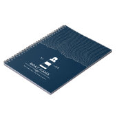 Personalisierter Leuchtturm Schiff Nautical Blue Notizblock (Linke Seite)