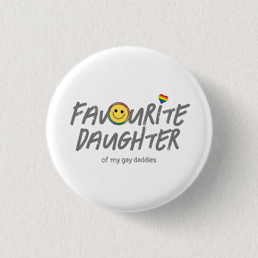 Personalisierter LGBTQ-Favorit Button (Vorderseite)