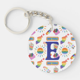 Personalisierter LGBTQ-Preis Schlüsselanhänger